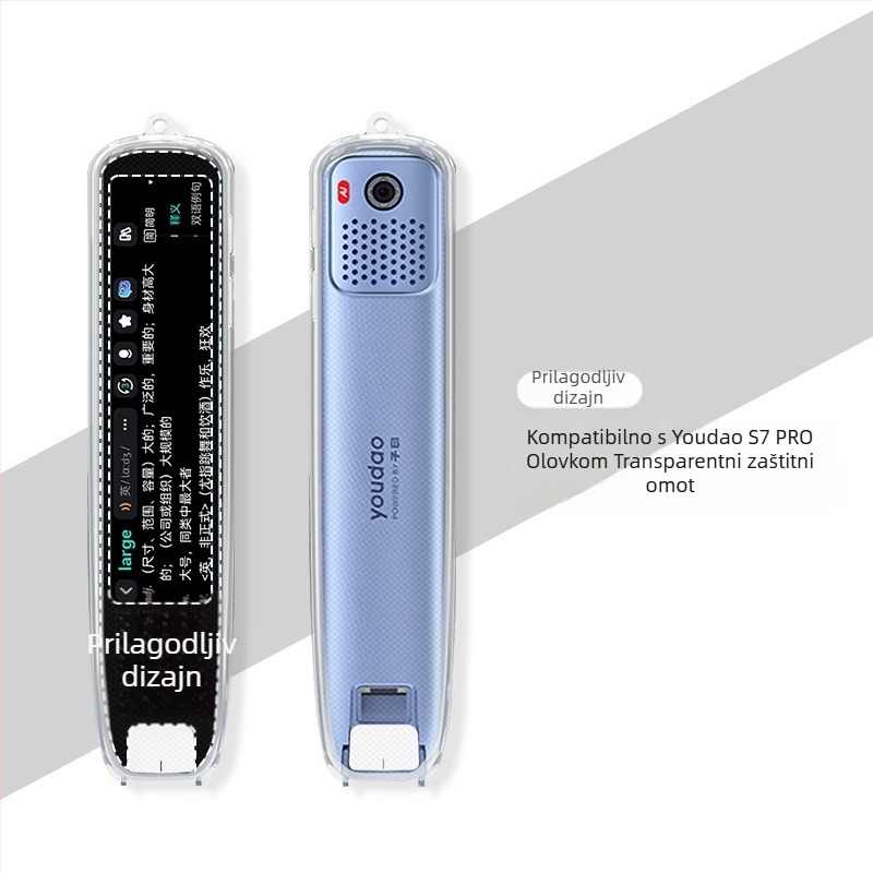 Xuanyue Prozirni TPU zaštitni poklopac za olovku za Youdao S7 Pro – pametni prijevodni olovka, otporan na habanje, prilagodljiv