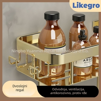 Držač za ručnike od aluminijske legure, zidni kupaonski set marke Lanke — pristupačan luksuz, setovi od 2 do 6 komada