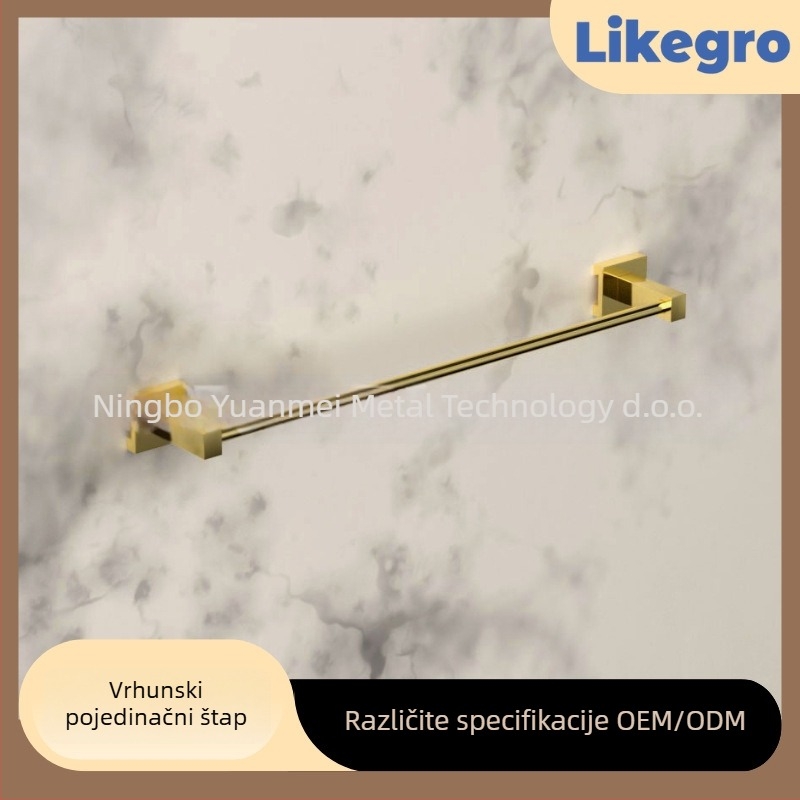 Držač za ručnike od aluminijske legure, zidni kupaonski set marke Lanke — pristupačan luksuz, setovi od 2 do 6 komada