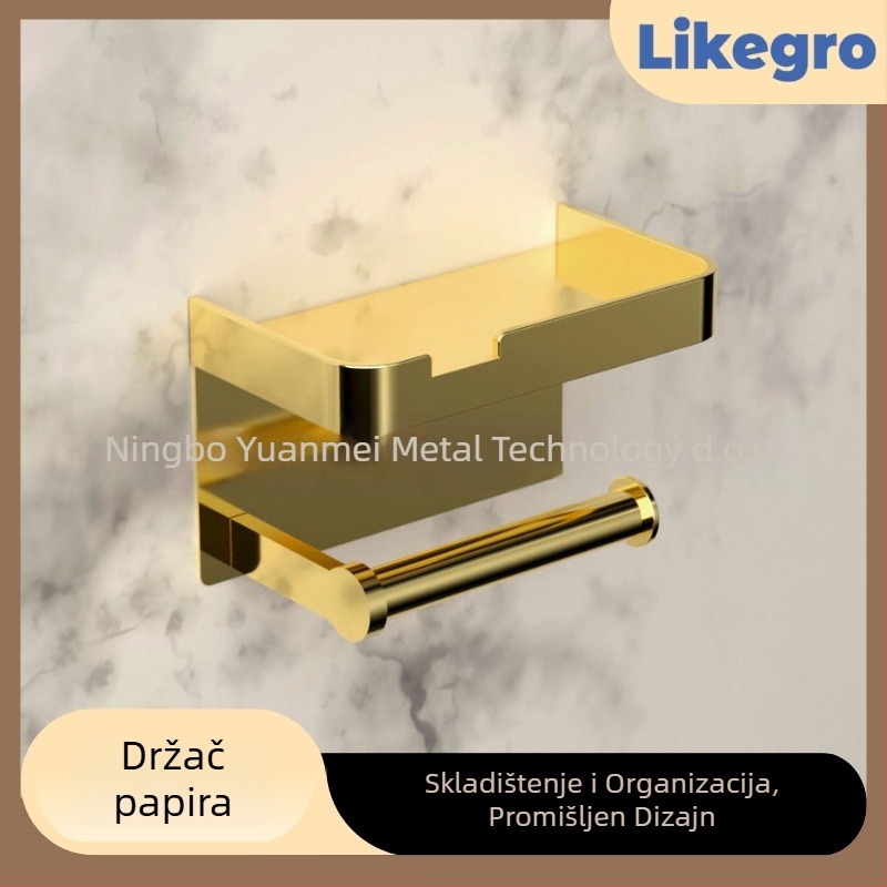 Držač za ručnike od aluminijske legure, zidni kupaonski set marke Lanke — pristupačan luksuz, setovi od 2 do 6 komada
