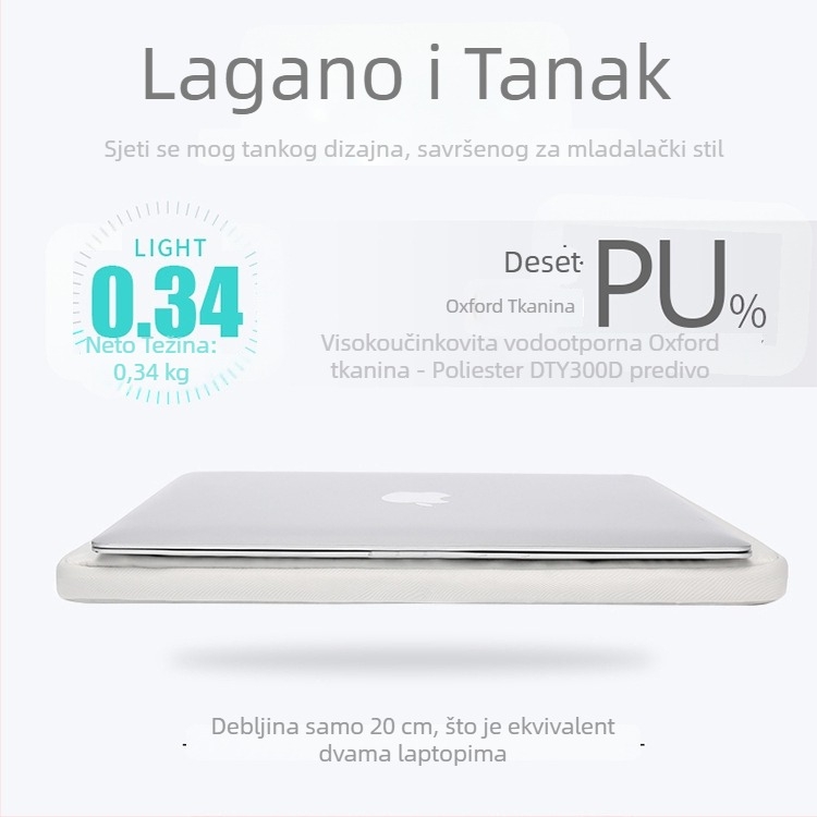 Uredska torba od platna za dokumente - vodootporna, otporna na habanje, otporna na udarce, dizajn za smanjenje opterećenja