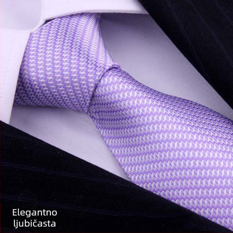 Muški klips za kravatu s cvjetnim dizajnom, podstava od poliestera, stil bez čvora