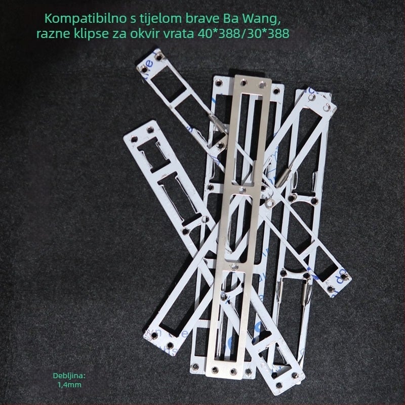 Andamia B05 tijelo brave, nehrđajući čelik, moderni minimalistički stil, pogodno za sigurnosna vrata, drvena vrata i dvorišna vrata vile