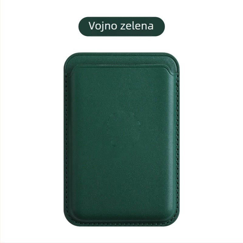 sj-moulding Magnetna kožna futrola za kartice za iPhone 14/15 MagSafe – anti-demagnetizacija