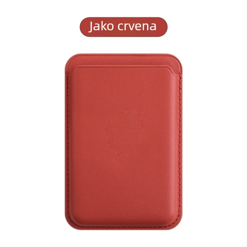 sj-moulding Magnetna kožna futrola za kartice za iPhone 14/15 MagSafe – anti-demagnetizacija
