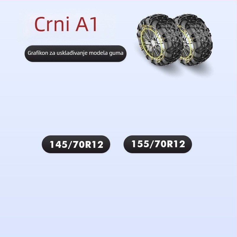 Xiude Gumeni Protuklizni Lanac Za Gume, 6 kg, Model: Poseban Za Gume, Kompatibilan Sa Svim Specifikacijama Guma
