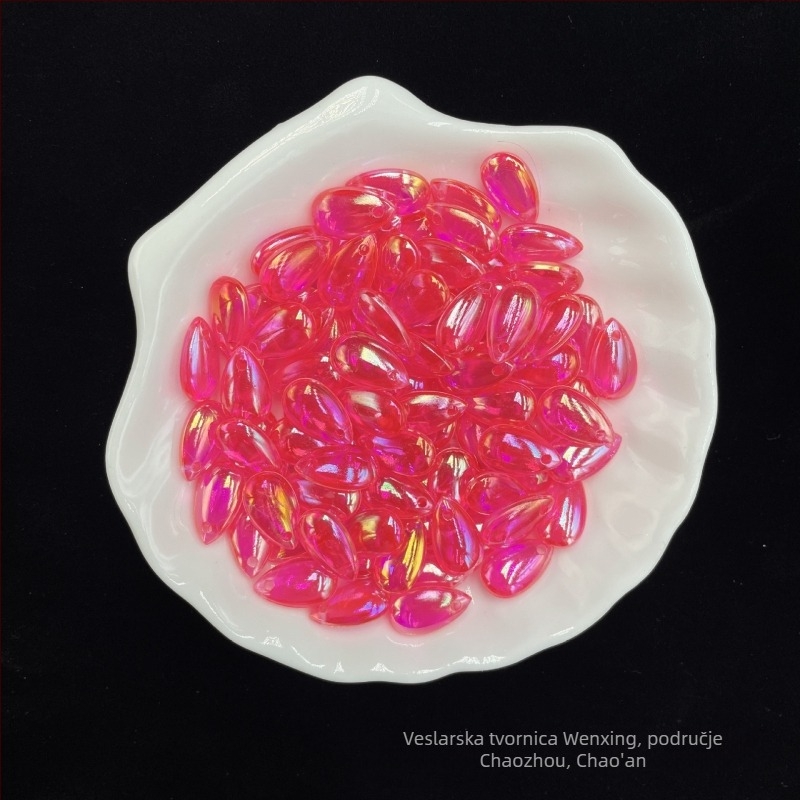 Raspršane perle – akril, elektroplatiranje, OEM dostupan, stil influencer, Jesen 2022