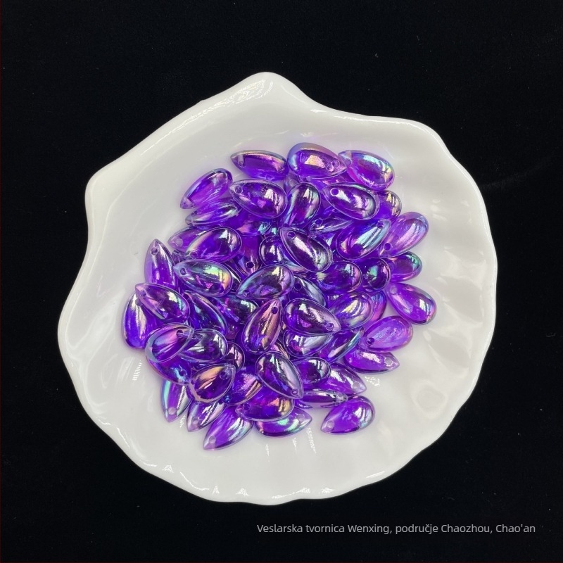 Raspršane perle – akril, elektroplatiranje, OEM dostupan, stil influencer, Jesen 2022