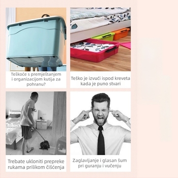 Ringing Mini tihe kotačiće za namještaj (ABS + nehrđajući čelik)