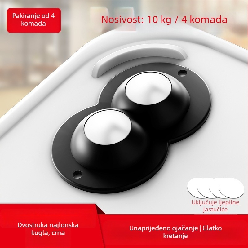 Ringing Mini tihe kotačiće za namještaj (ABS + nehrđajući čelik)