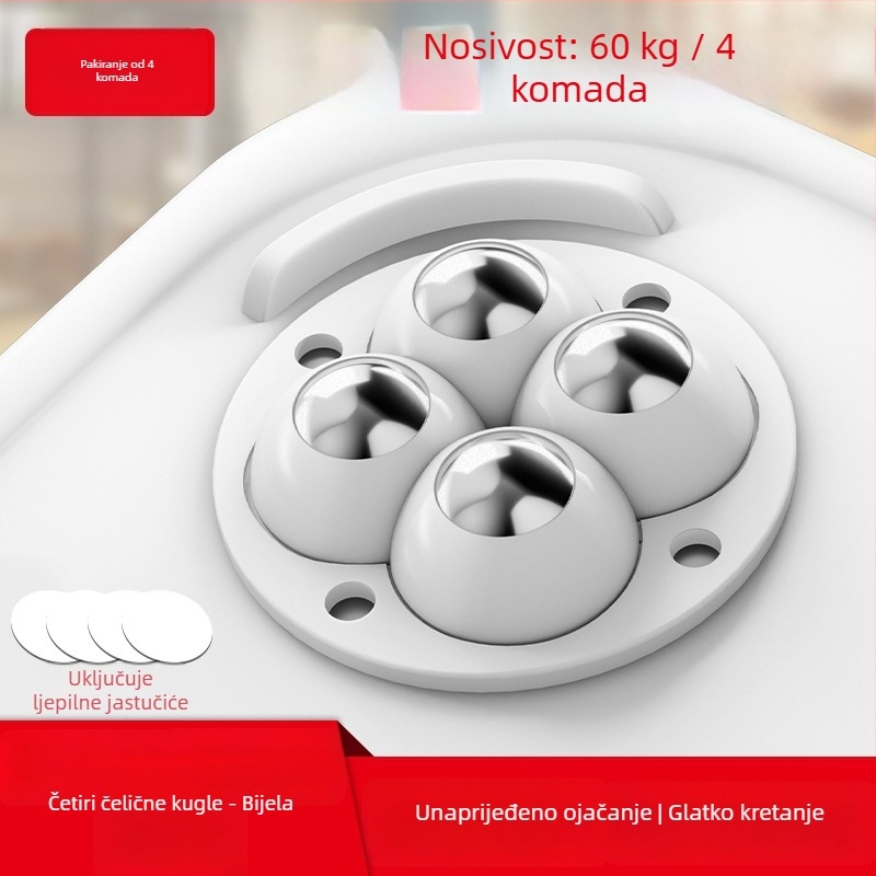 Ringing Mini tihe kotačiće za namještaj (ABS + nehrđajući čelik)