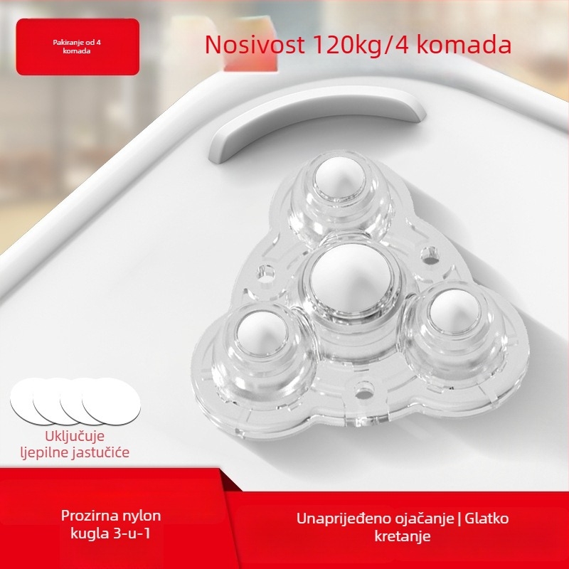 Ringing Mini tihe kotačiće za namještaj (ABS + nehrđajući čelik)
