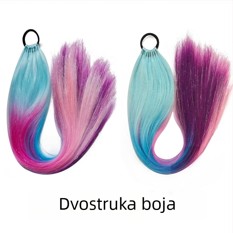 Fujia Perika s repom – snopovi kose, visoko temperaturna žica, mehanička obrada, bez trajnog uvlačenja i bojenja, za dame