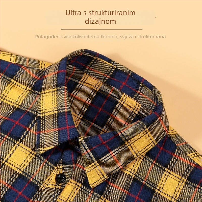 Ženski lažni ovratnik — džemper-stil s kariranim ovratnikom, višenamjenski gornji dio, šiljasti ovratnik, pamuk