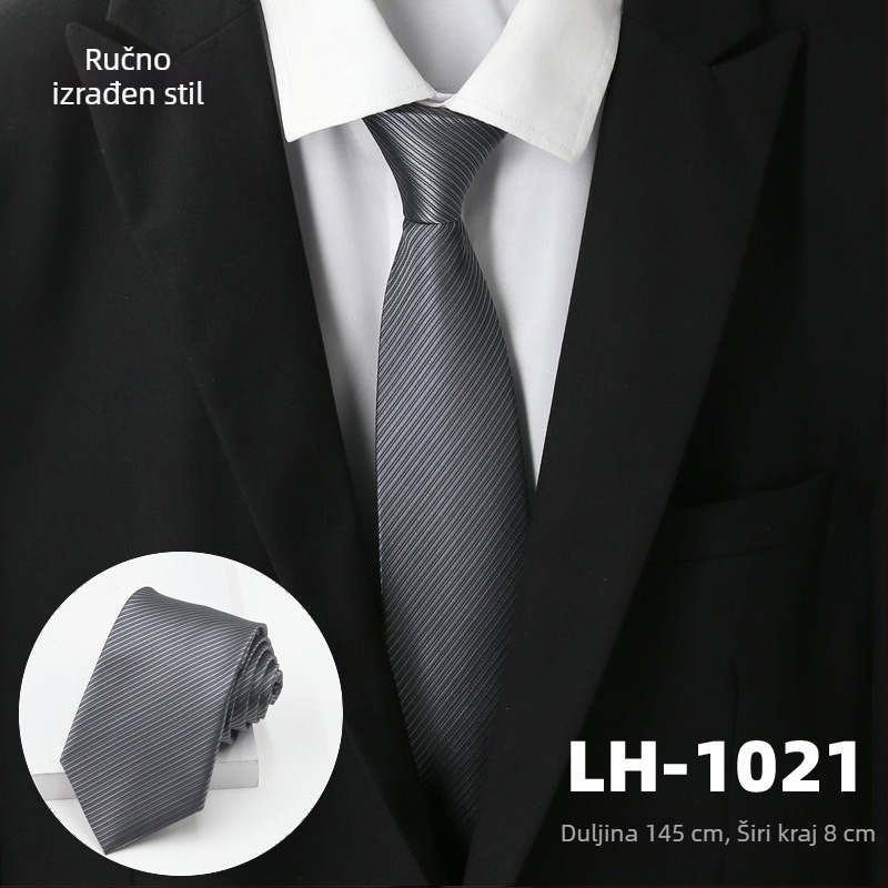 Muška kravata, žakard tkanina s prugastim uzorkom, podstava od poliestera, poliesterska vlakna