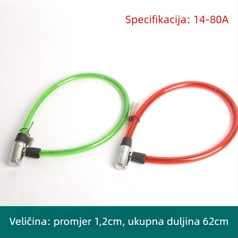 Oakman kabelski lok, model Wire lock, materijal željezo PVC, za bicikle, električna vozila i motocikle