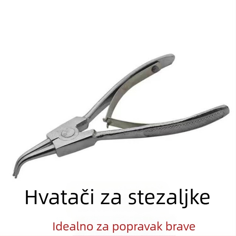 Kvaka za vrata spavaće sobe s protivkrađnim zaključavanjem, model 1, moderni minimalistički stil, uz pribor