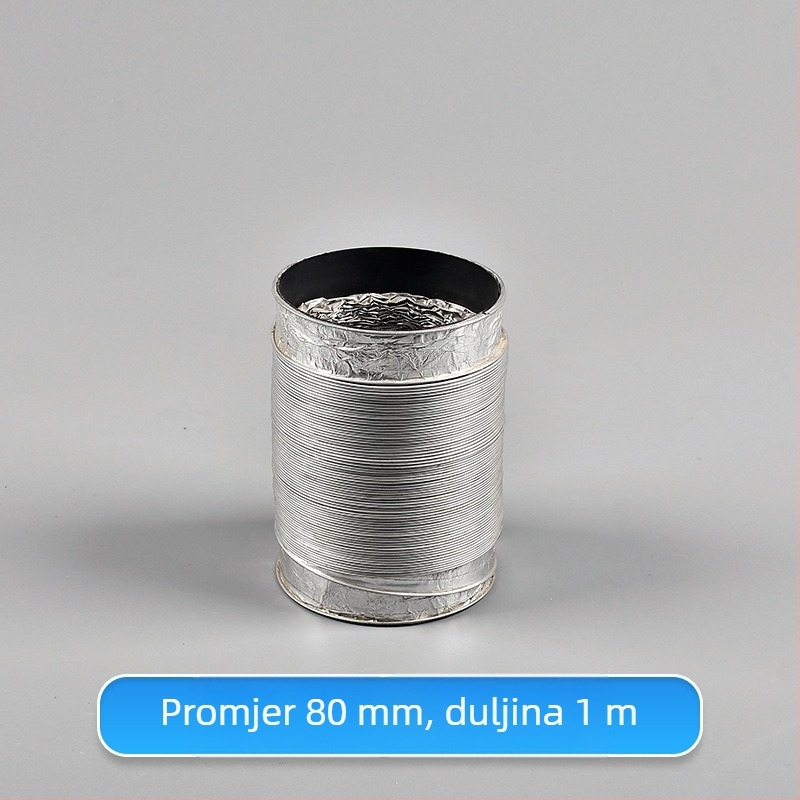 Teleskopska dvostruka cijev za ventilaciju s aluminijskim folijom za kuhinju i kupaonu