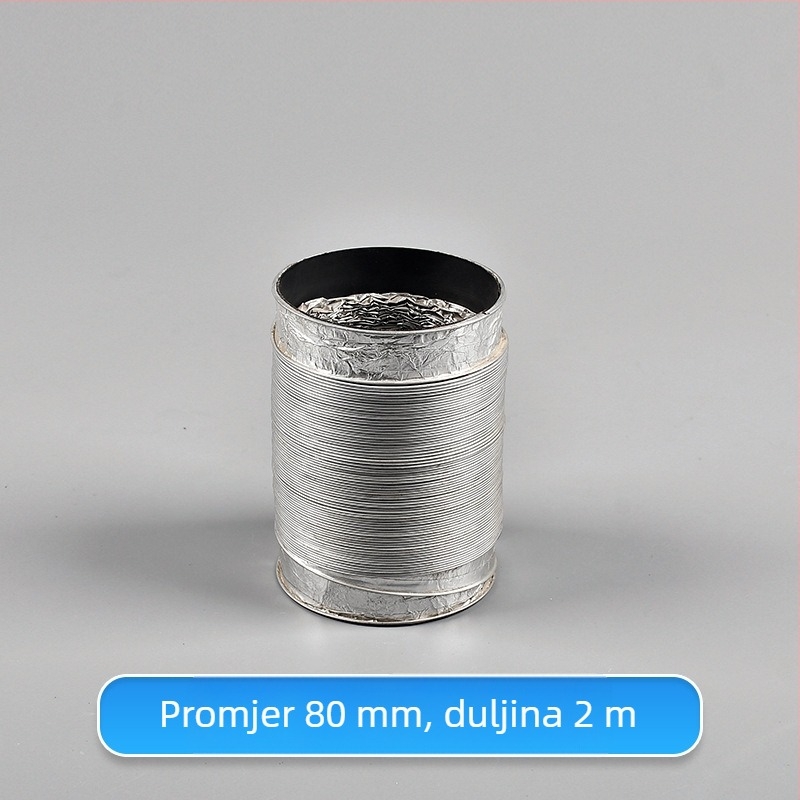 Teleskopska dvostruka cijev za ventilaciju s aluminijskim folijom za kuhinju i kupaonu