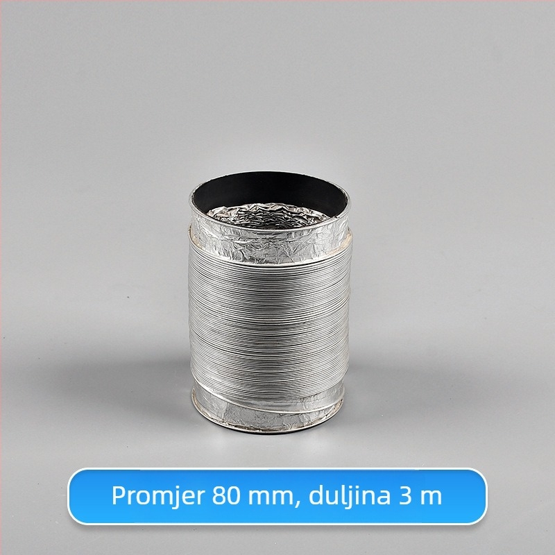 Teleskopska dvostruka cijev za ventilaciju s aluminijskim folijom za kuhinju i kupaonu