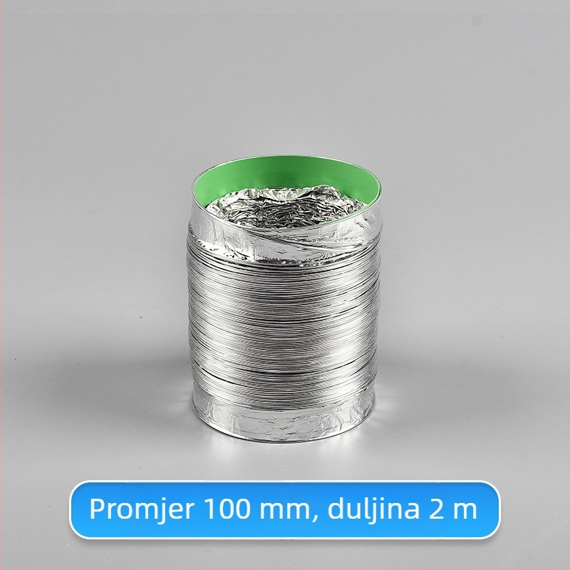 Teleskopska dvostruka cijev za ventilaciju s aluminijskim folijom za kuhinju i kupaonu