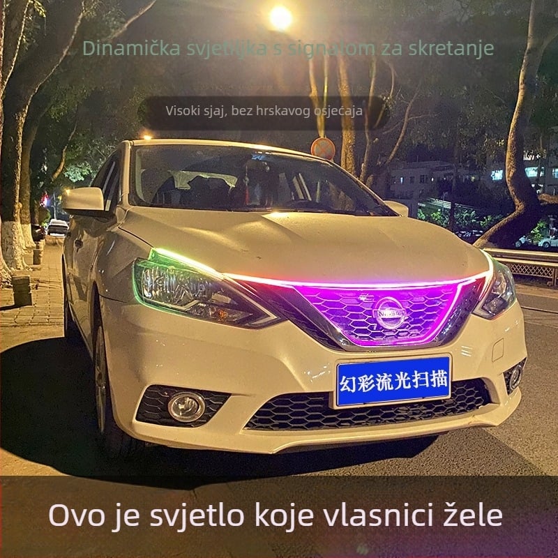 Univerzalne dnevne svjetla za kapu motora | Model: Universal hood daytime running lights; Kompatibilnost: Universal; Usklađenost: originalna tvornica; Marka: Not yingman