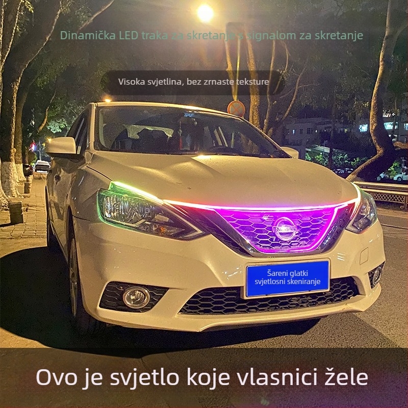 Univerzalne dnevne svjetla za kapu motora | Model: Universal hood daytime running lights; Kompatibilnost: Universal; Usklađenost: originalna tvornica; Marka: Not yingman