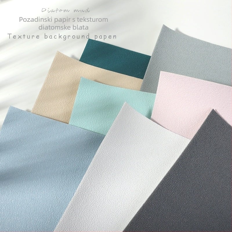 Pozadinski papir s teksturom diatomske gline za fotografiranje proizvoda — Lu Xin, Tip: pozadinski papir, Uključena tava