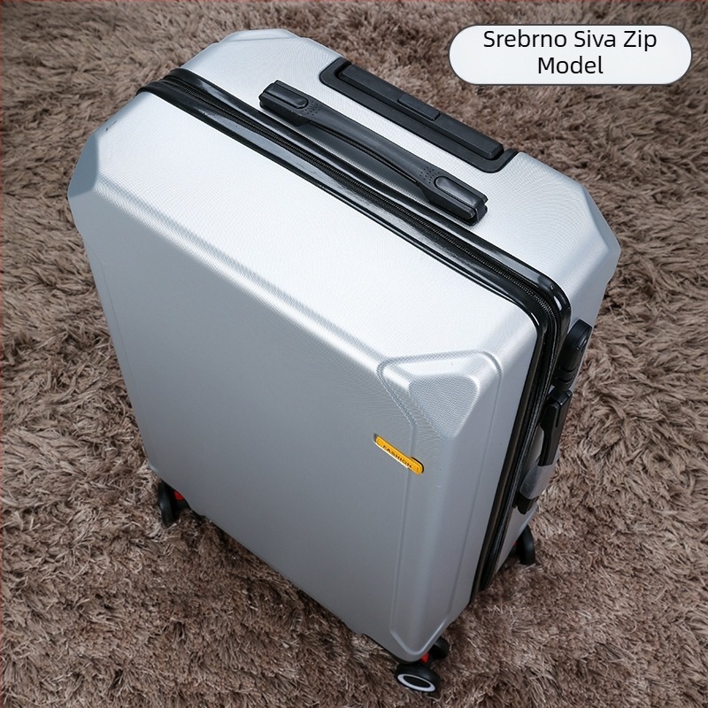 Putni kofer na kotačićima s USB sučeljem i zaštitom od krađe, odvojivi univerzalni kotači, otvaranje aluminijskim okvirom, lokot, težina 2,5 kg