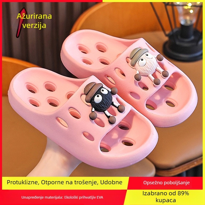 Dječje EVA papuče za kupanje – brzo sušenje, protuklizna podloga, prozraćeni šuplji dizajn, unisex, papuče za roditelje i dijete