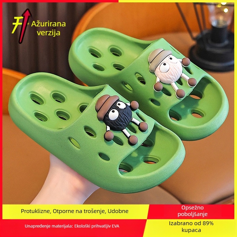Dječje EVA papuče za kupanje – brzo sušenje, protuklizna podloga, prozraćeni šuplji dizajn, unisex, papuče za roditelje i dijete