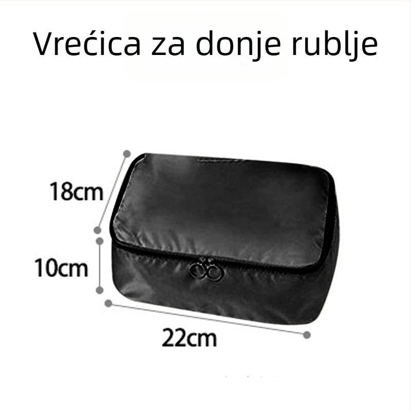 Putni organizator za odlaganje odjeće, prijenosna torba za prtljagu, proširiva, vodootporna, velika kapaciteta, sedmeročlani set