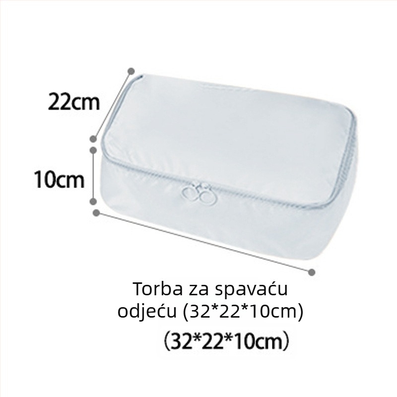 Putni organizator za odlaganje odjeće, prijenosna torba za prtljagu, proširiva, vodootporna, velika kapaciteta, sedmeročlani set