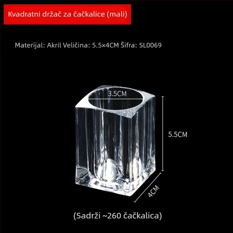 Akrilni stolni vertikalni držač maramica, kvadratna kutija za maramice, prozirna kutija za maramice s tiskom logotipa