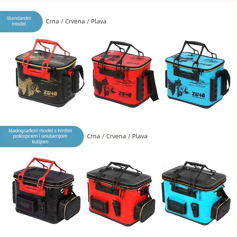 EVA kanta za ribolov s kutijom za mamce, sklopiva kanta za vodu i kutija za pohranu ribe