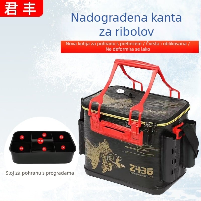 EVA kanta za ribolov s kutijom za mamce, sklopiva kanta za vodu i kutija za pohranu ribe