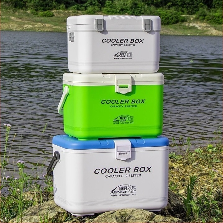 Constant Crown 9-12 L kutija za morski ribolov s odjeljkom za žive ribe, kutija za žive mamce i škampi, izolirana kutija za čuvanje svježine, ledena kutija za ribolov, kompaktna kutija