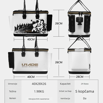 Kofa za ribolov s kutijom za ribu i spremištem – lagana, višenamjenska za morski ribolov