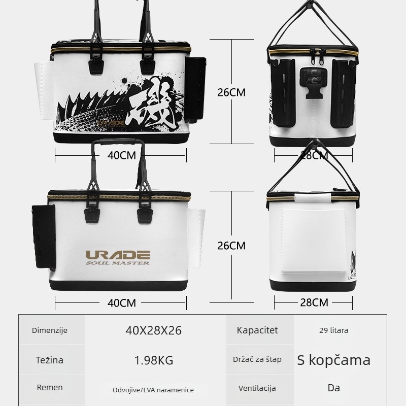 Kofa za ribolov s kutijom za ribu i spremištem – lagana, višenamjenska za morski ribolov