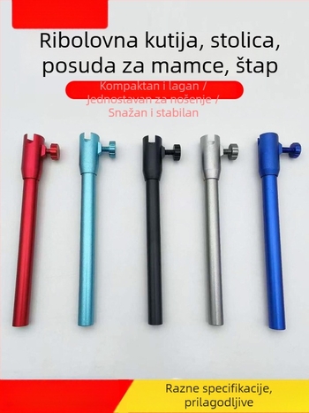 Držač posude za mamac uz kutiju za ribolov i stolicu, štap za posudu mamca, posuda za mamac, ribolovni dodaci