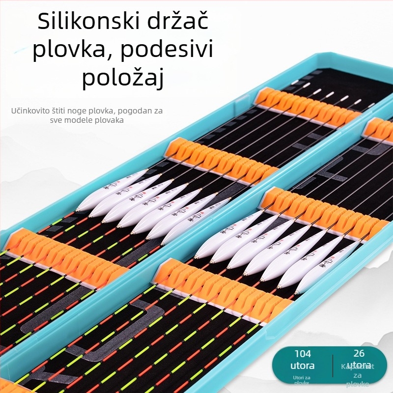 Rong Yu Prijenosna Kutija Velike Kapacitete za Plovke, Višestruka Kutija za Pohranu Plovka, Prošireni Široki Dizajn za Ribarstvo