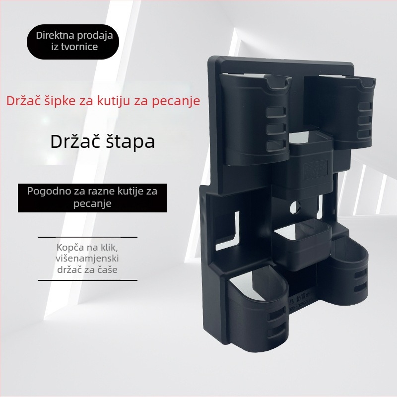 Višefunkcionalni držač štapa za ribolov s priborom za čašu i kantu