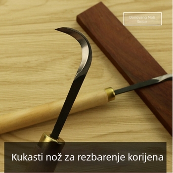 Set alata za korijenovu rezbariju — noževi za drvo i nož s kukom