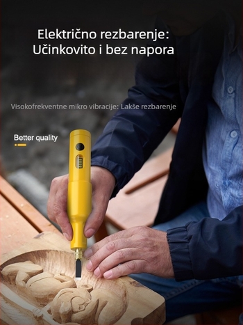 Set električnog graviranja, mali ručni alat s litij‑ionskom baterijom za obradu drveta, rezbarenje korijena bonsaija i poliranje