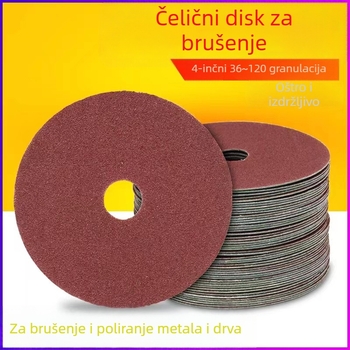 4 inčni metalni diskovi za kutnu brusilicu, abrazivni papir diski, promjer 100 mm