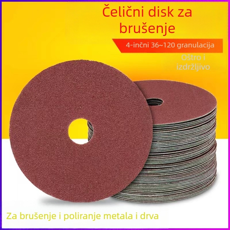 4 inčni metalni diskovi za kutnu brusilicu, abrazivni papir diski, promjer 100 mm