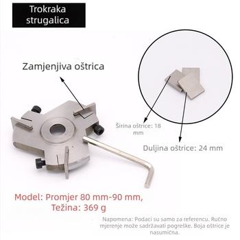 Alati za drvorez s kutnom brusilom – trokutni disk za rezbarenje korijena i dekoriranje čajnih stolova