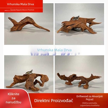 Akvariumsko korijen drvo: ljubičasti teak, rezbareni trup drveta