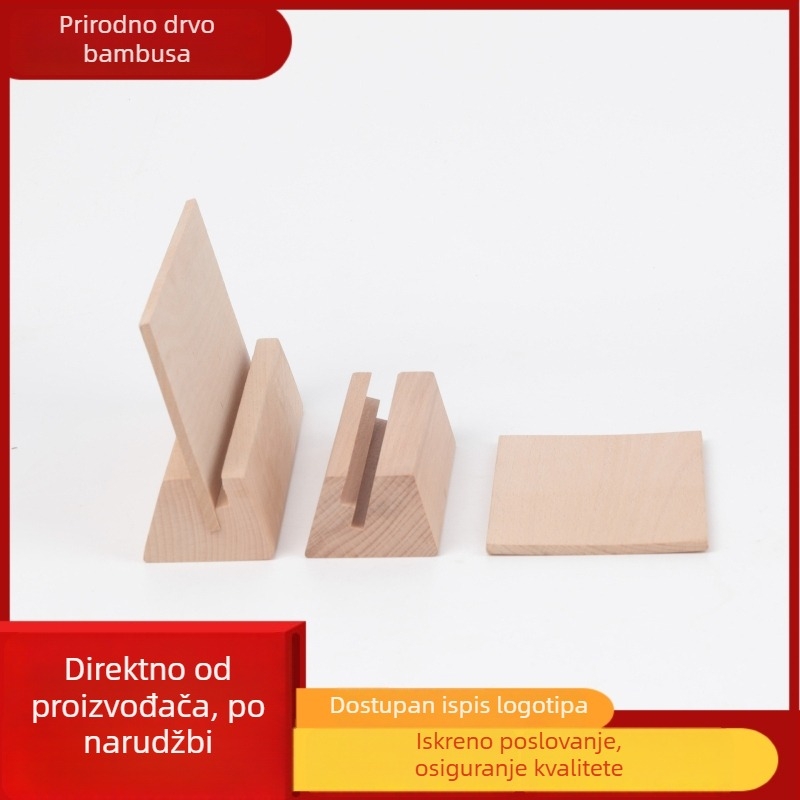 Drvena osnova za meni, držač kartica i poštanskih kartica, osnova za stolni kalendar