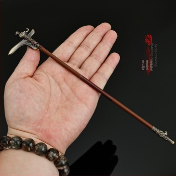 Potpuno metalni model oružja: halberd Jin država, bakrena legura, 22 cm